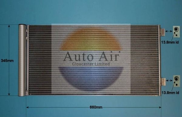 Auto Air Gloucester 16-8923 Condenser, air conditioning