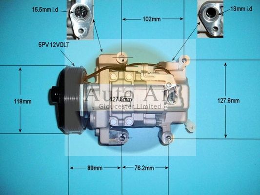 Auto Air Gloucester 14-0086 Compressor, air conditioning