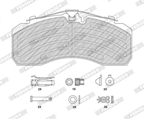 FERODO Plaquettes de frein à disque FCV4296PTS