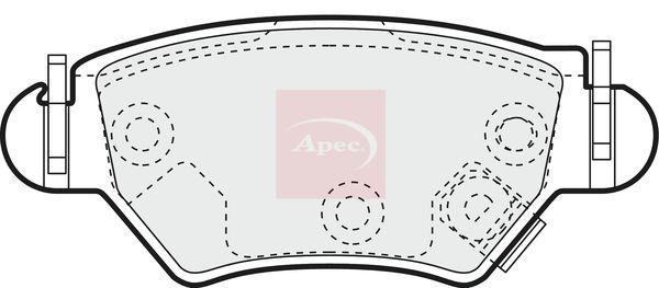 APEC Brake Pad Set, disc brake PAD1133