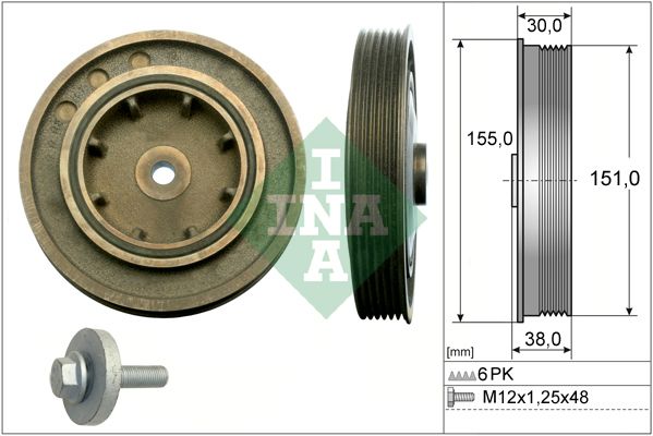 Schaeffler INA Szíjtárcsa készlet, forgattyús tengely 544 0101 20