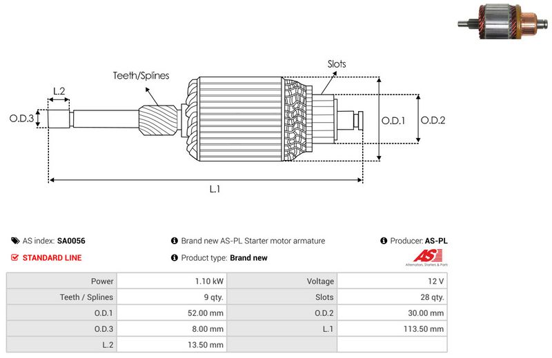 Ankur, starter, AS-PL SA0056