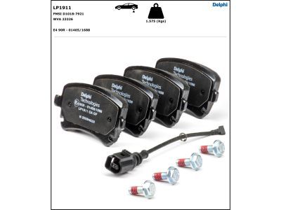 DELPHI LP1911 Brake Pad Set, disc brake