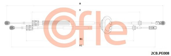 Тросовий привод, коробка передач, Cofle 92.2CB.PE008