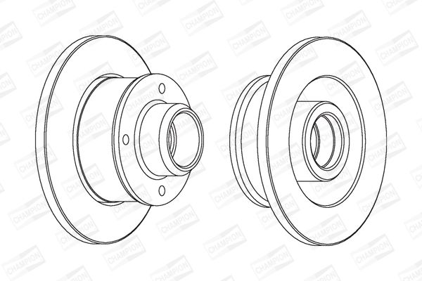 Гальмівний диск, Champion 561460CH-1