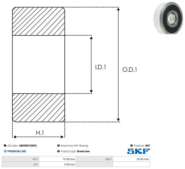 AS-PL ABE9001(SKF) Bearing