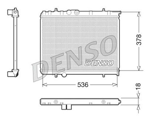 DENSO hűtő, motorhűtés DRM21034