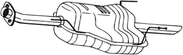 BOSAL hátsó hangtompító 185-605