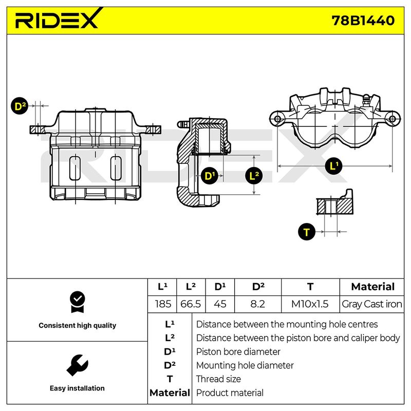 спирачен апарат RIDEX
