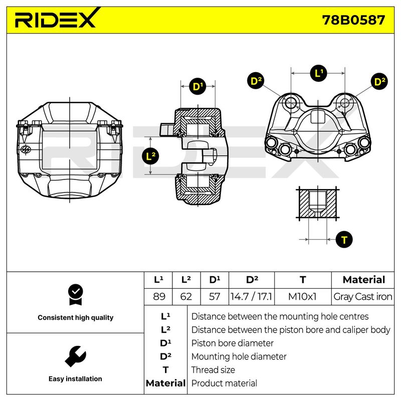 спирачен апарат RIDEX