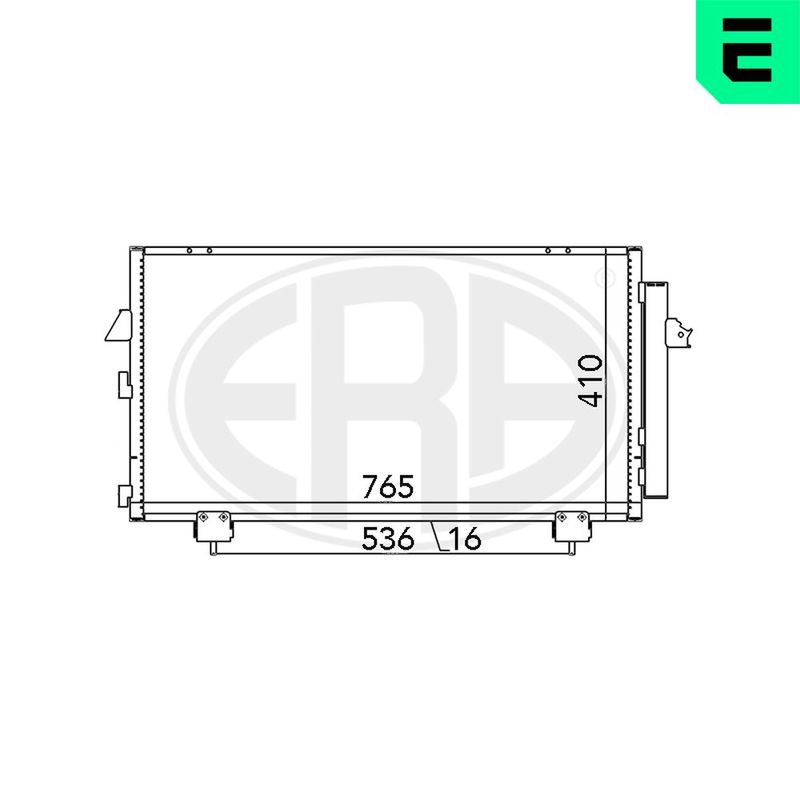 Радиатор кондиционера ERA 667036