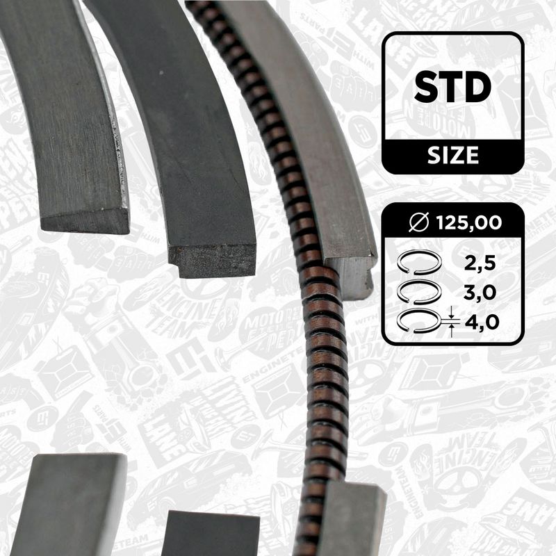 Product Image - Zuigerveerset - R1008600 - ET ENGINETEAM