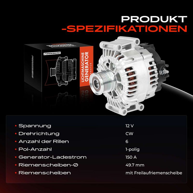 Frankberg 5481FB0029645 Alternator