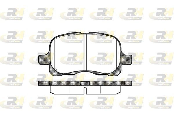 Комплект гальмівних накладок, дискове гальмо, Roadhouse 2652.00