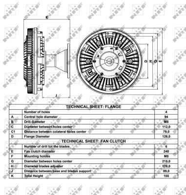 NRF 49050 Clutch, radiator fan