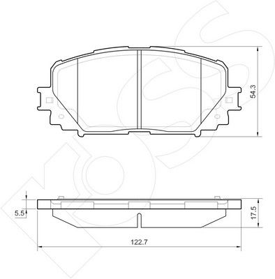 1-GNC R-1569 - Brake Pad Set, disc brake