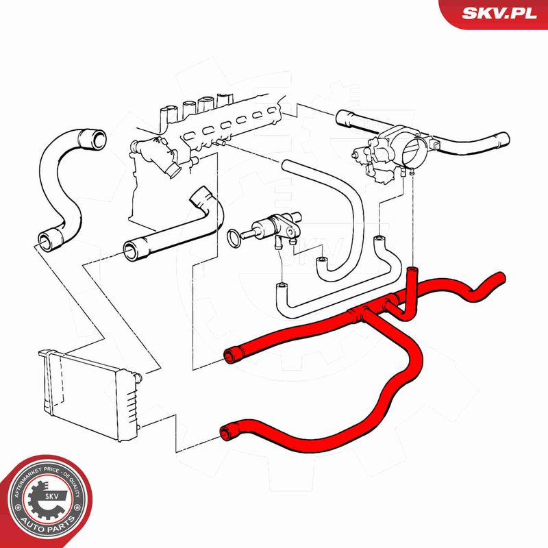 ESEN SKV 24SKV263 Radiator Hose