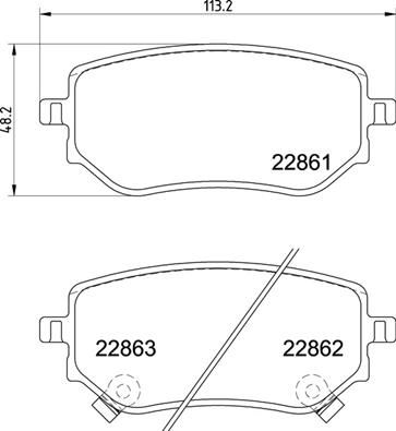 Колодки тормозные (задние) BREMBO