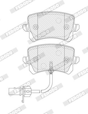 FERODO FDB5451 Brake Pad Set, disc brake