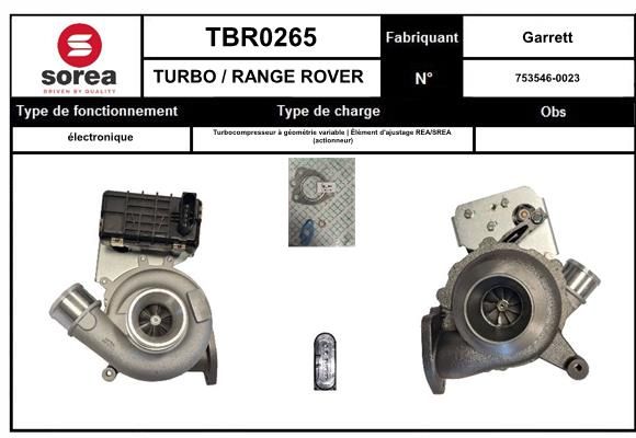Compresor,sistem de supraalimentare TBR0264 EAI