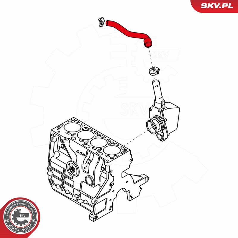 ESEN SKV 24SKV609 Hose, crankcase ventilation
