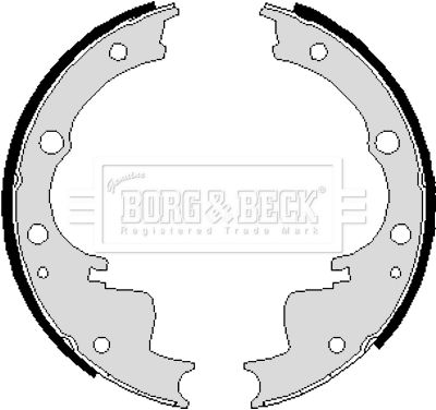 Комплект гальмівних колодок, Borg & Beck BBS6192