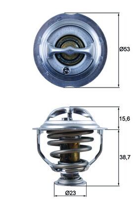 Product Image - Thermostaat, koelvloeistof - TX12395D - MAHLE