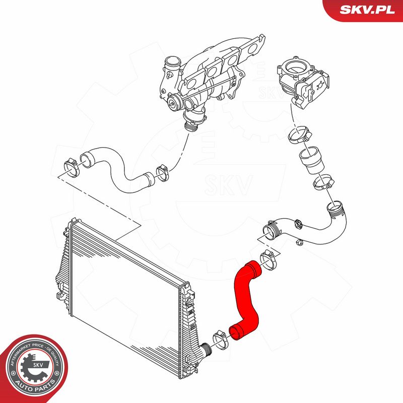 ESEN SKV 43SKV471 Charge Air Hose