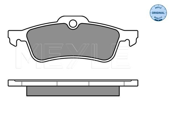 Meyle Brake Pad Set, disc brake 025 245 7415/W