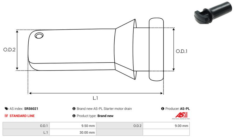 AS-PL SRS6021 Repair Kit, starter