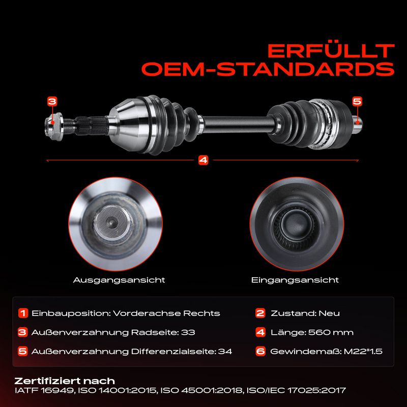 Frankberg 5481FB0010484 Drive Shaft