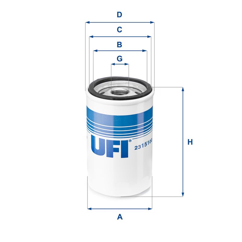 UFI olajszűrő 23.151.00
