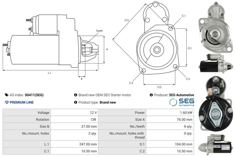 AS-PL S0411(SEG) Starter