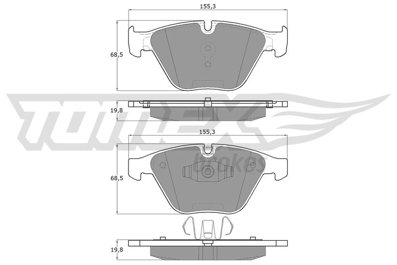 TOMEX Brakes fékbetétkészlet, tárcsafék TX 13-251