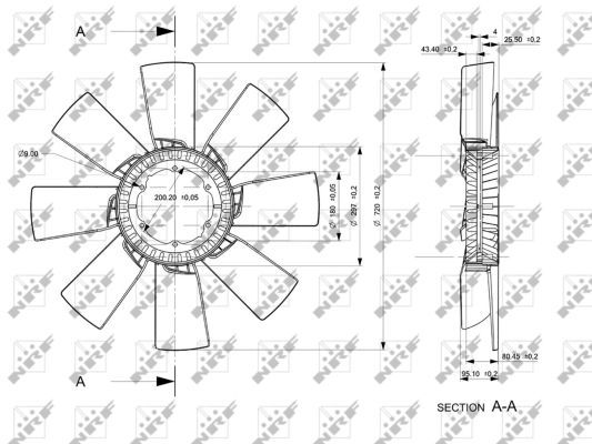 NRF 49839 Fan Wheel, engine cooling