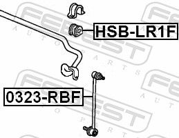 FEBEST HSB-LR1F Mounting, stabiliser bar
