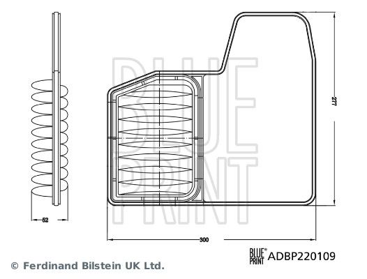 BLUE PRINT ADBP220109 Air Filter