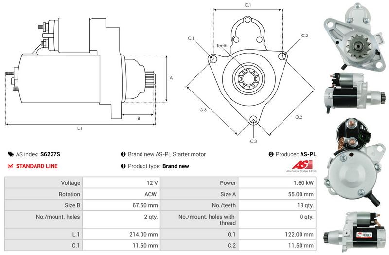AS-PL S6237S Starter