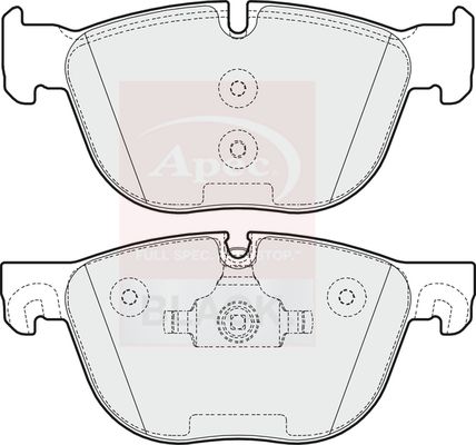 APEC Brake Pad Set, disc brake PAD1614B