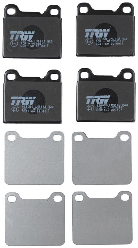 TRW GDB1160 Brake Pad Set, disc brake