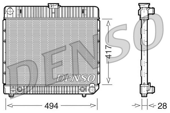 DENSO hűtő, motorhűtés DRM17021