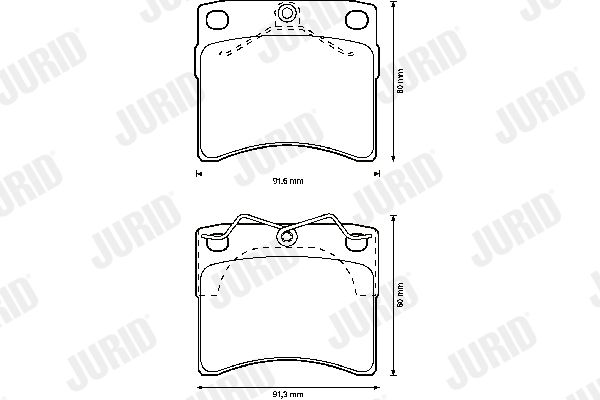 JURID 571948J Brake Pad Set, disc brake