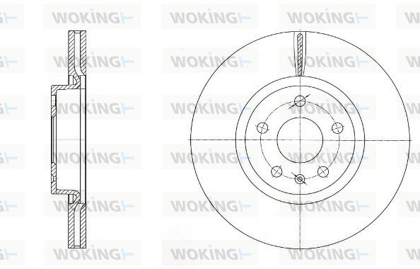 Гальмівний диск на A1, A3, Alhambra, Altea, Beetle, Caddy, Eos, Golf, H1, Jetta, Leon, Octavia, Passat B6, Passat B7,...