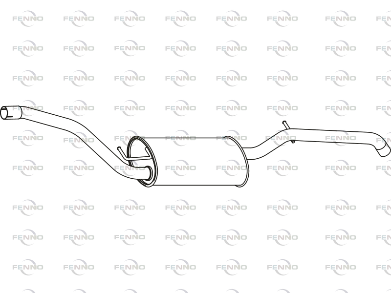 FENNO P23034 Rear Silencer