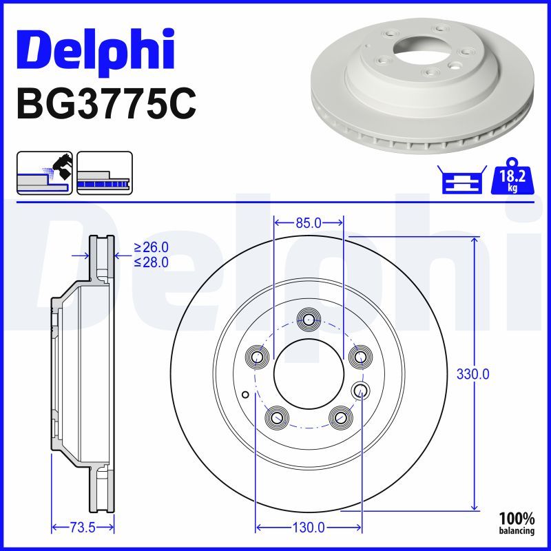 спирачен диск DELPHI
