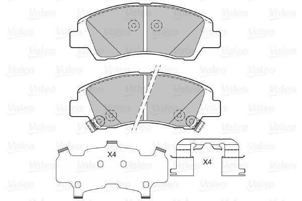 VALEO 601409 Brake Pad Set, disc brake