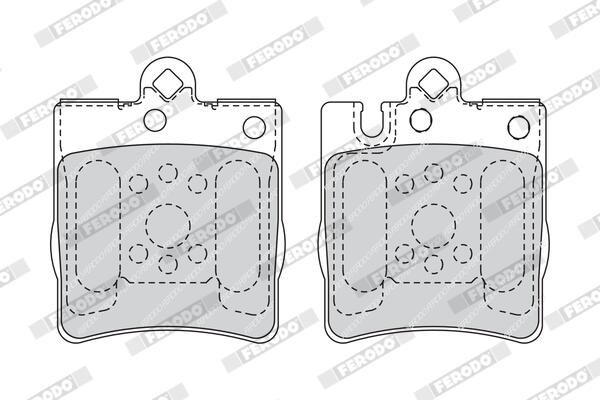 FERODO FDB1322 Brake Pad Set, disc brake