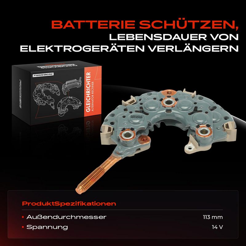 Frankberg 5481FB0061759 Rectifier, alternator