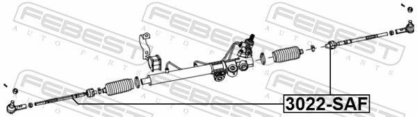 FEBEST 3022-SAF Inner Tie Rod