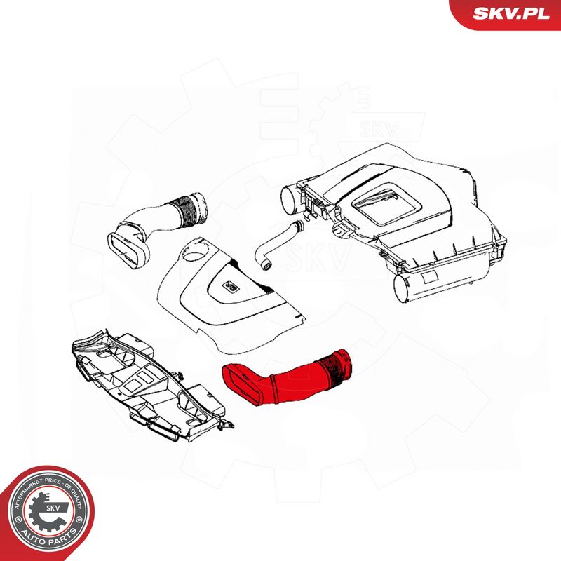 Õhutoru, õhufilter, ESEN SKV 43SKV905